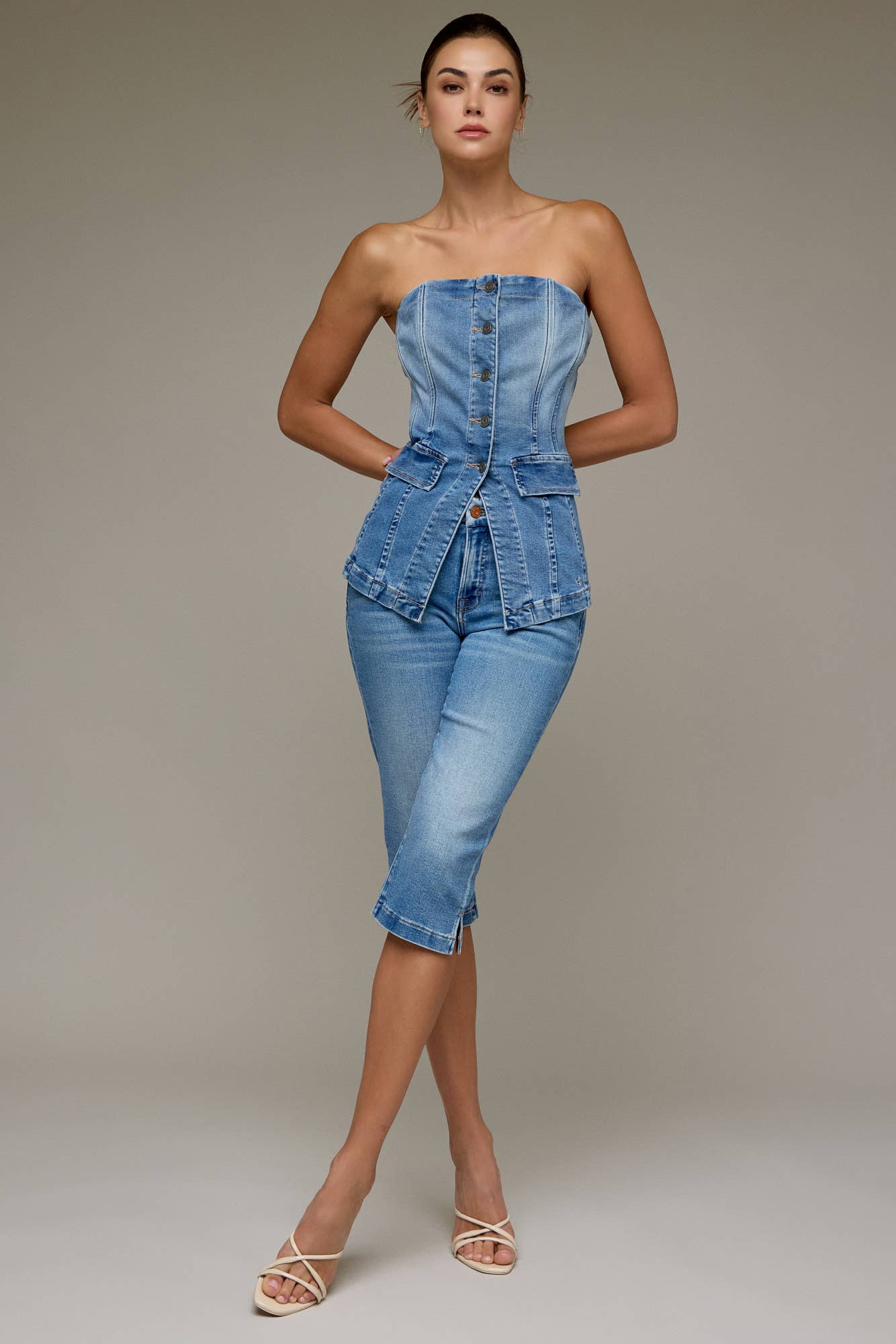 Hidden Jeans - TUXEDO BUSTIER