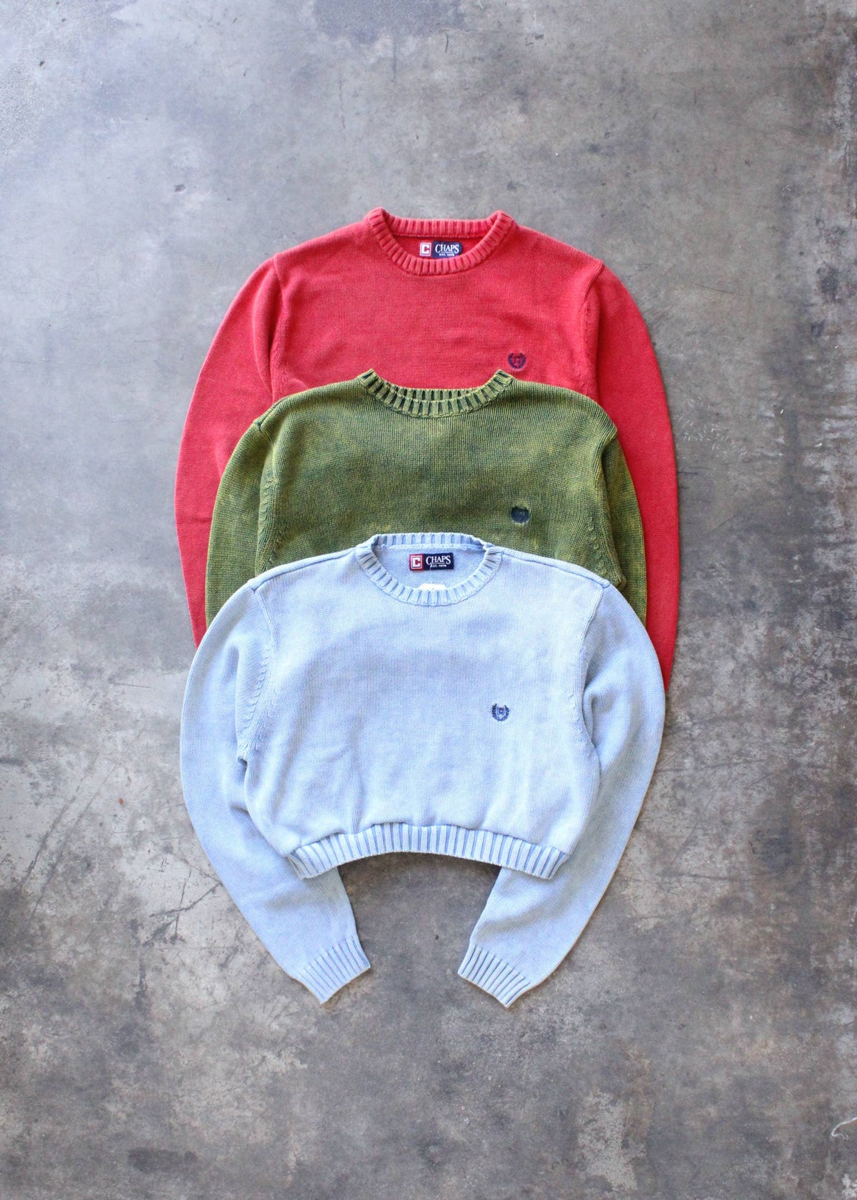 American Recycled Clothing - Acid Wash Cropped Knit Sweater Bundle
