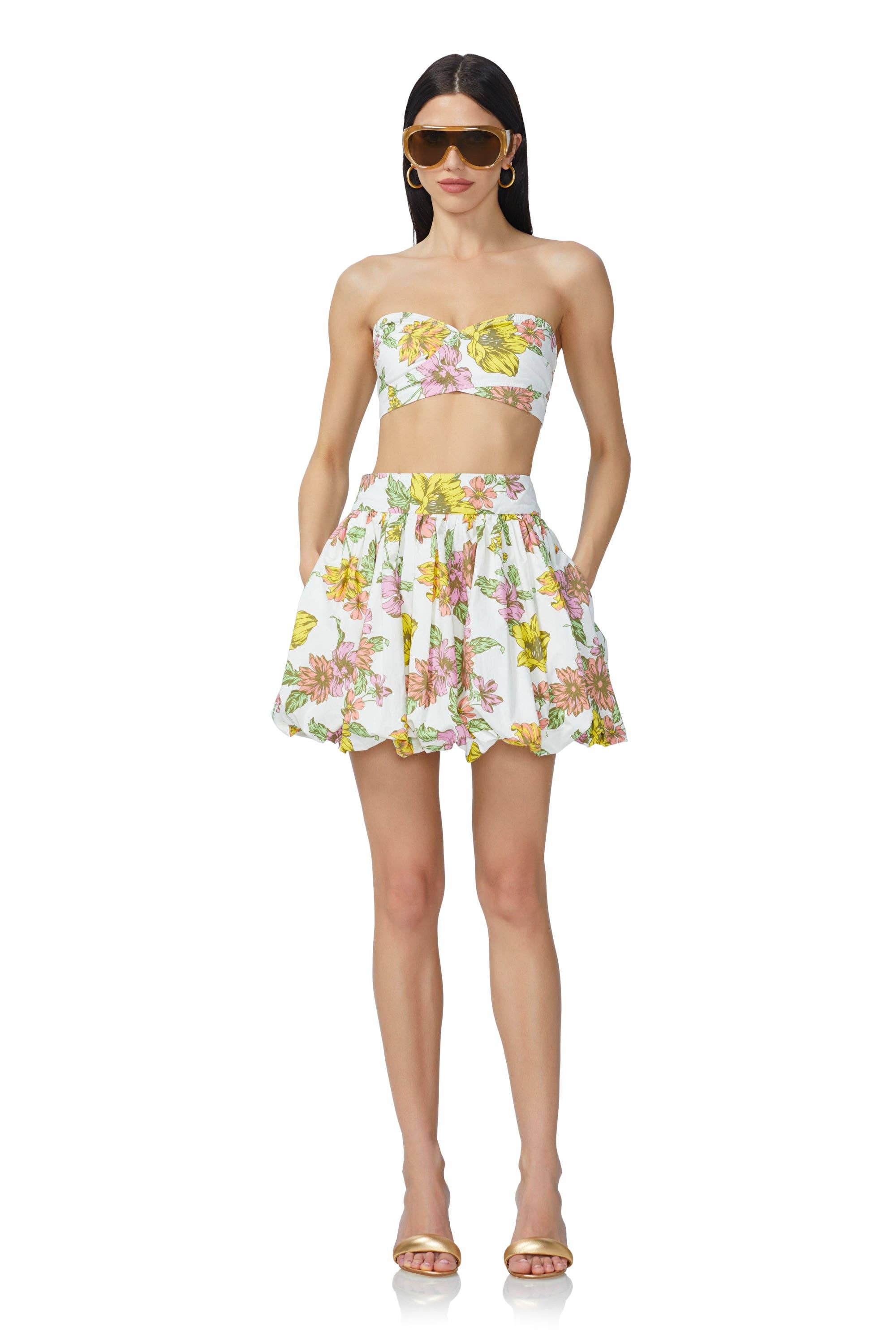 AFRM - Bellamy Bandeau Top - Sunny Floral