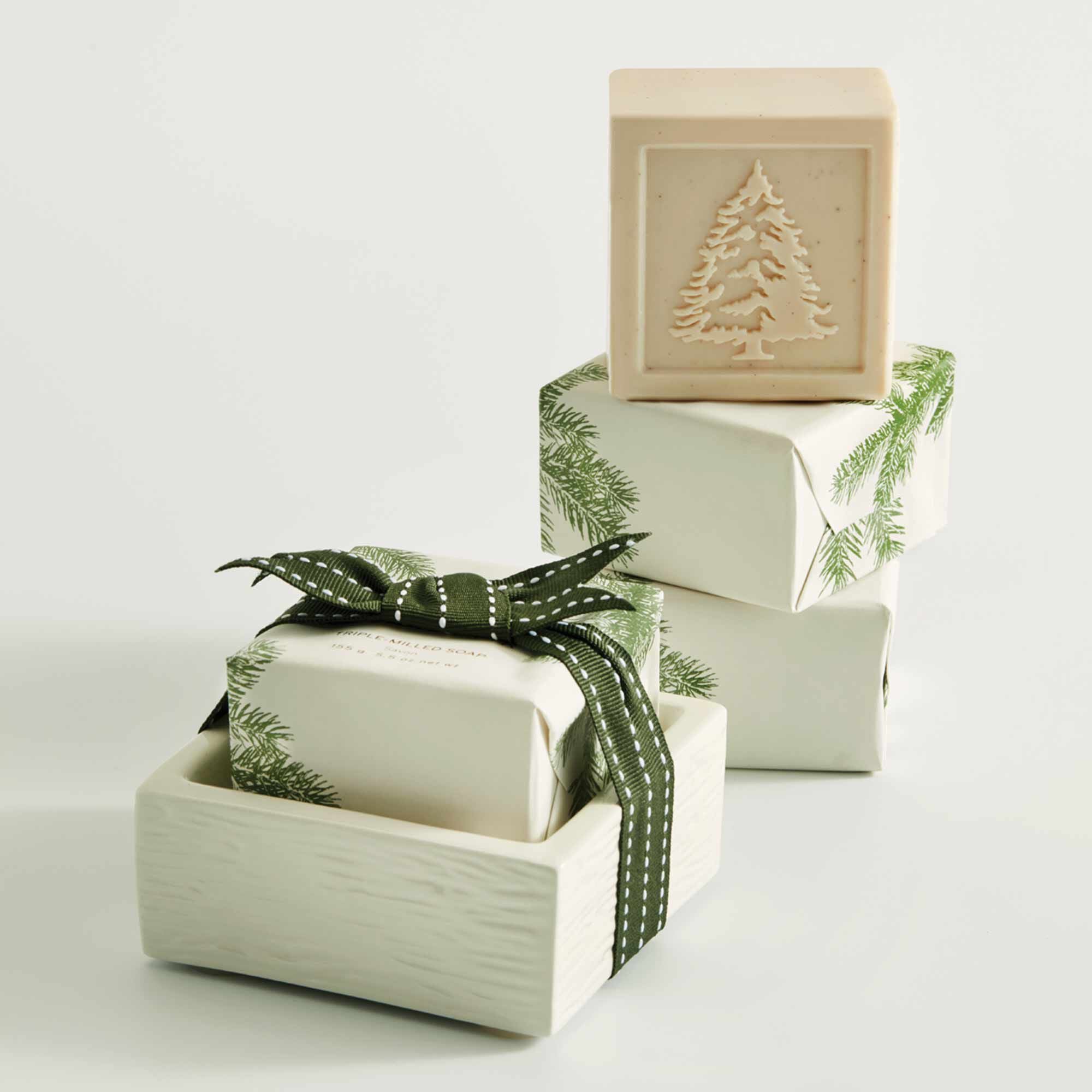 Frasier Fir Bar Soap &  Dish Set