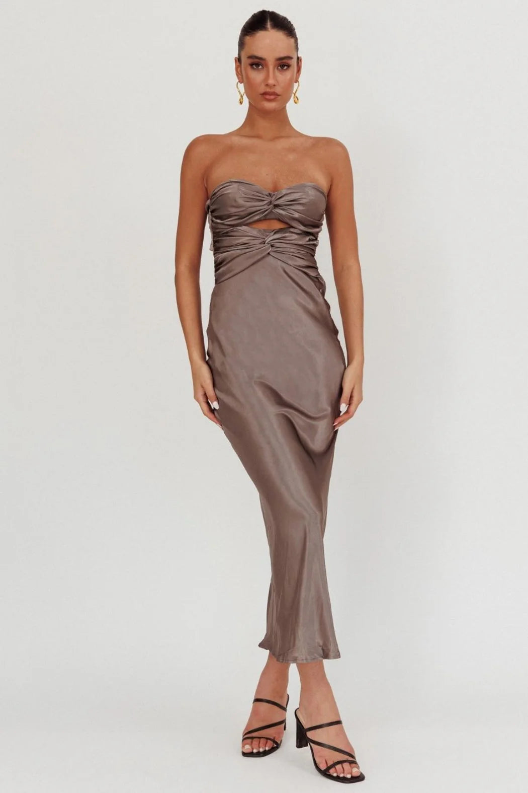 Crimson Twist Dress