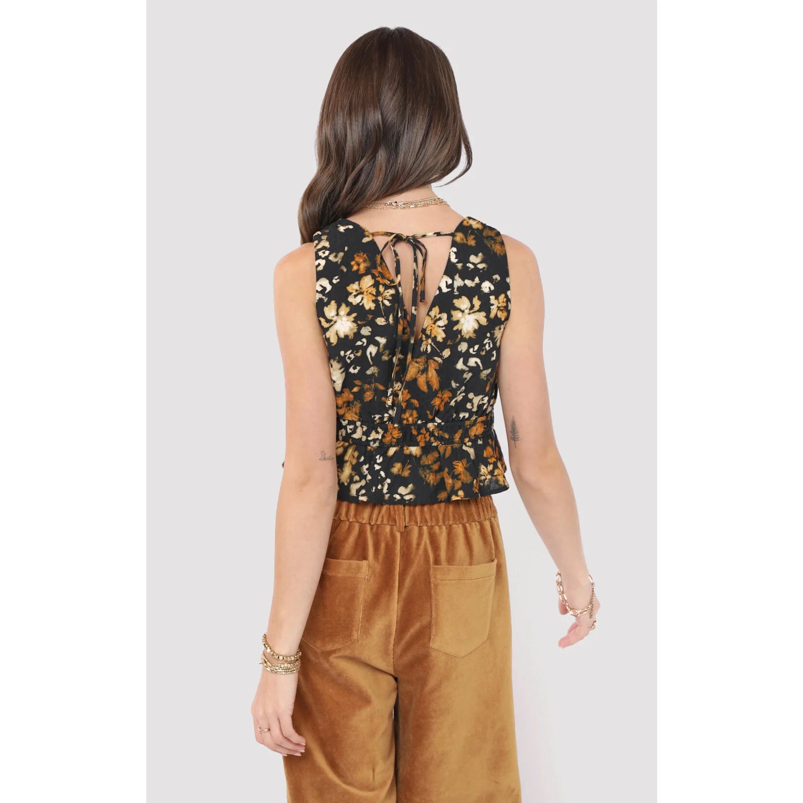 With Ease VNeck Peplum Top
