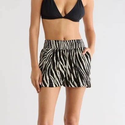 Print Pull-On Shorts