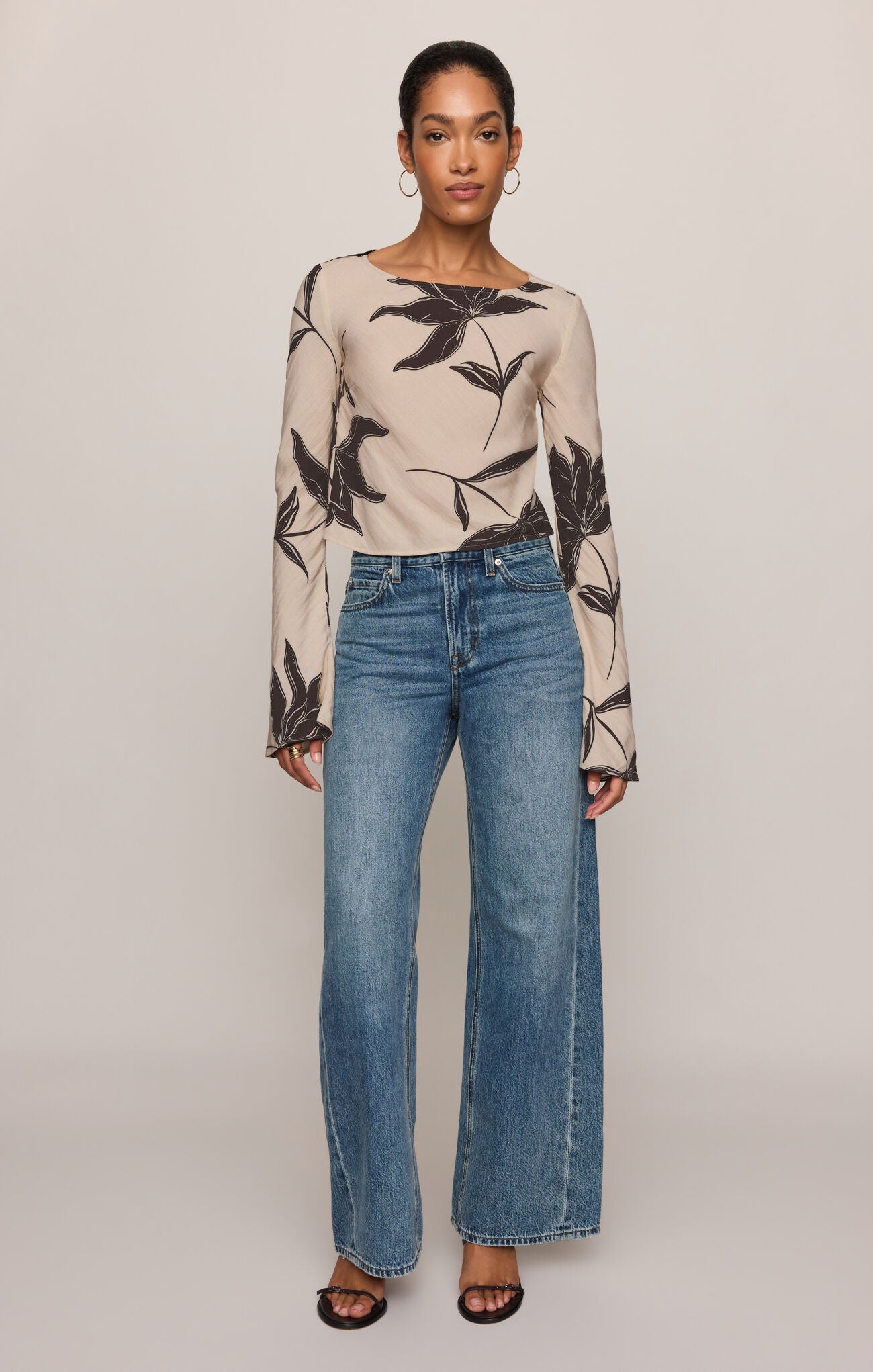 Nia Clem Floral Top