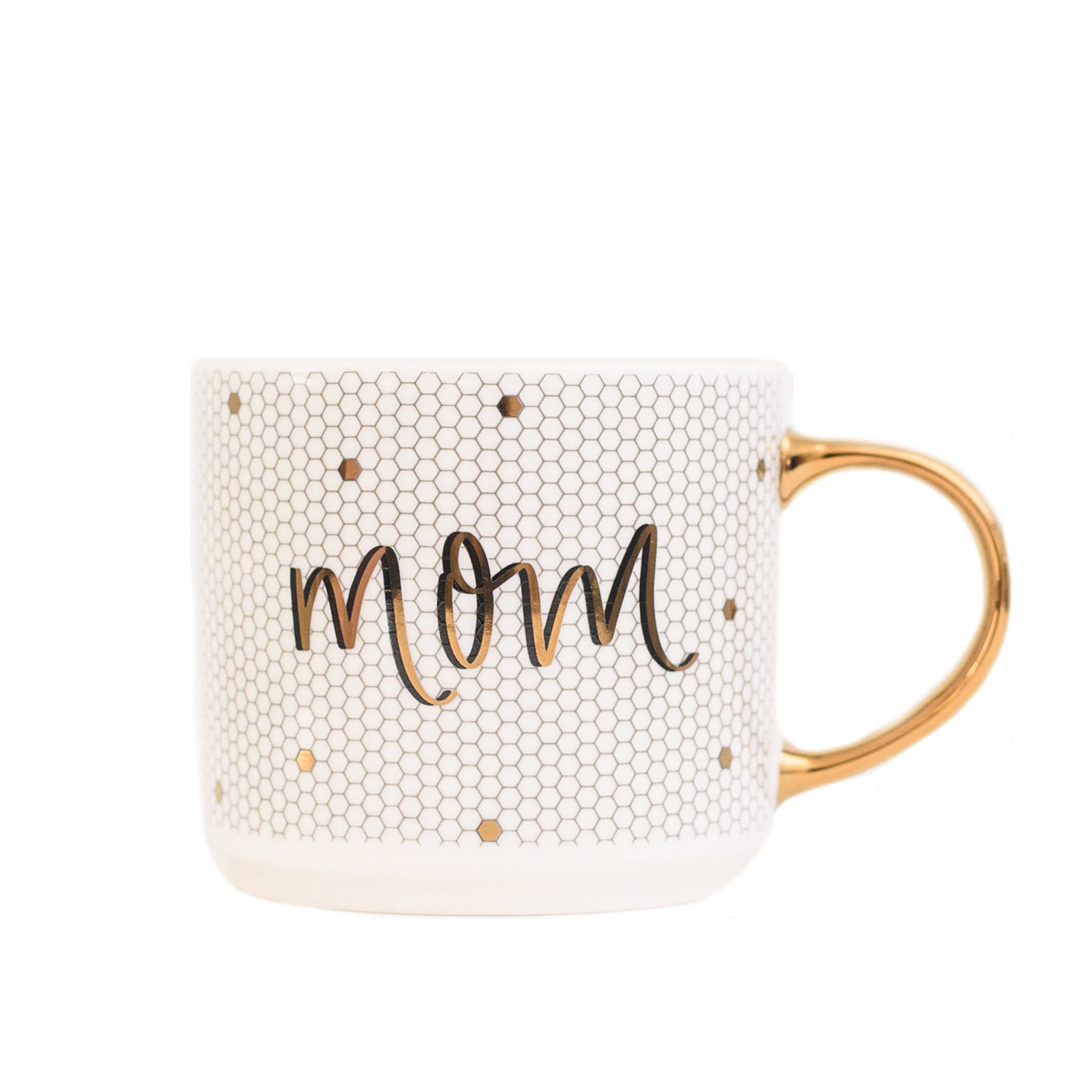 Sweet Water Decor - Mom - Gold, Coffee Mug - 17 oz