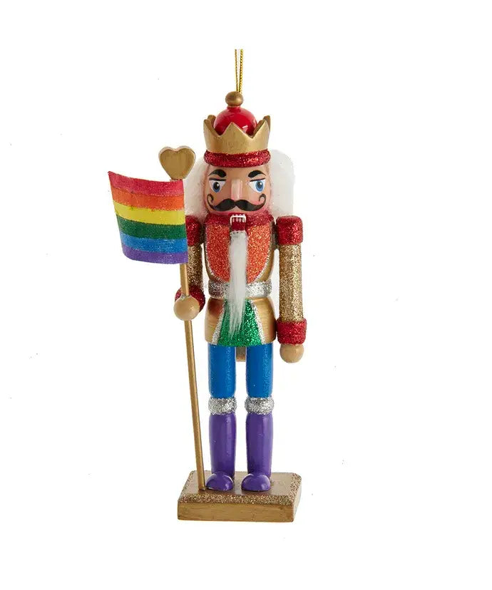 6"WDN GAY PRIDE NUTCRACKER ORNAMENT