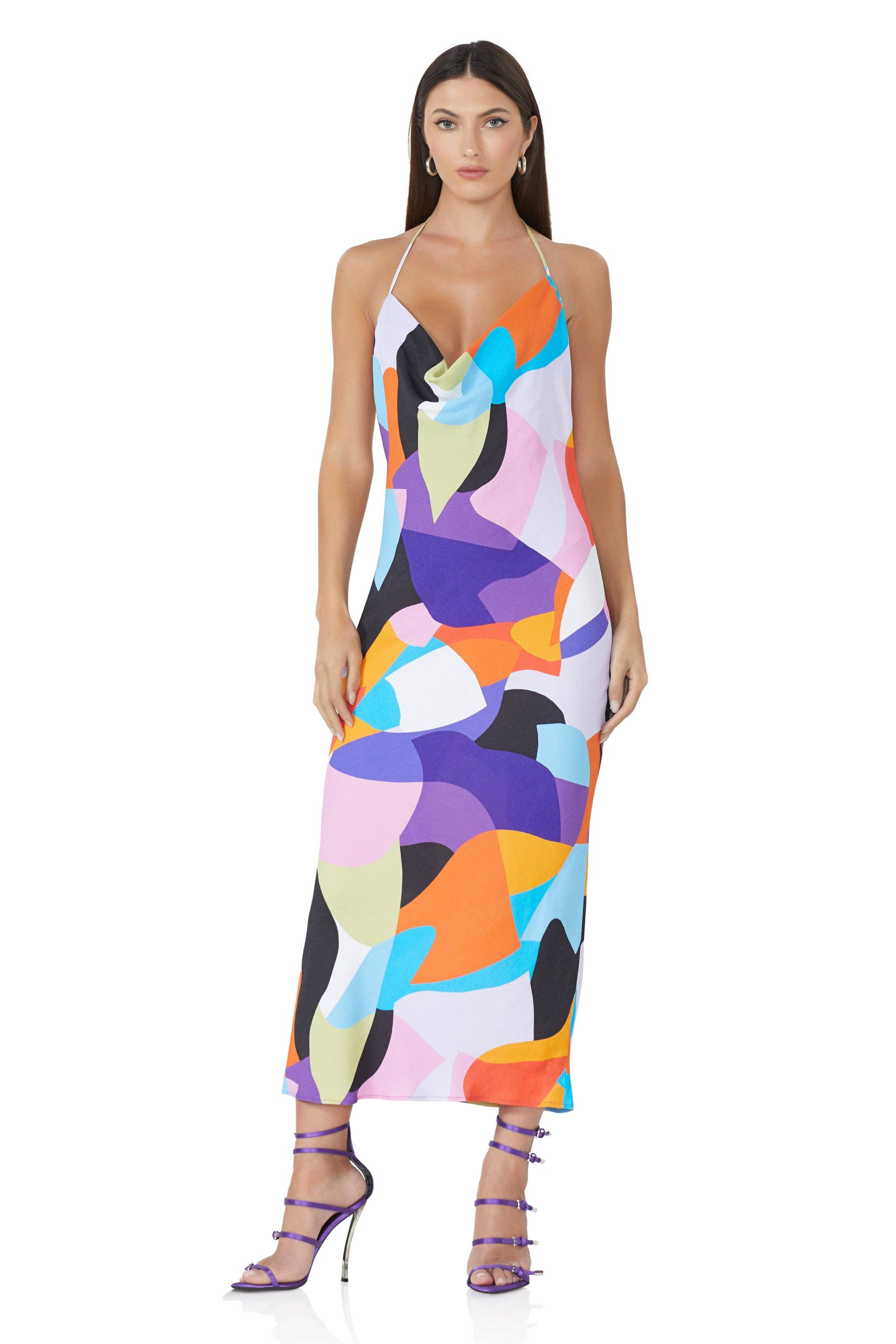 AFRM - Rowland Maxi Dress - Abstract Color Block