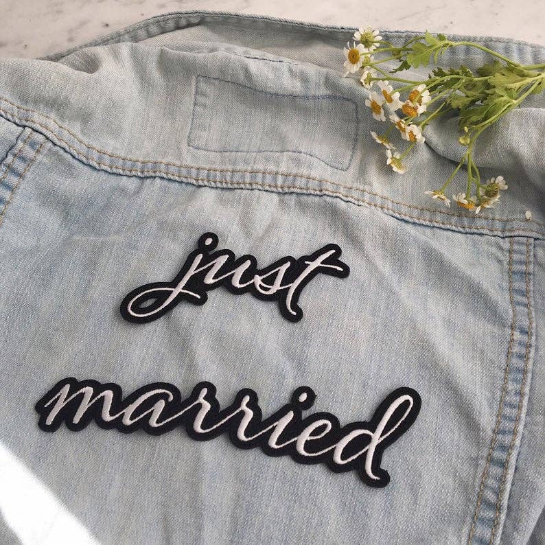 Wildflower + Co. - Wedding - Just Married Back Patch - S/2