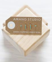Amano Studio - Turquoise Victoria Bar Stud Set