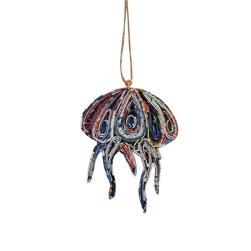 The Upcycled Paper Company - Jellyfish Ornament - Recycled Paper