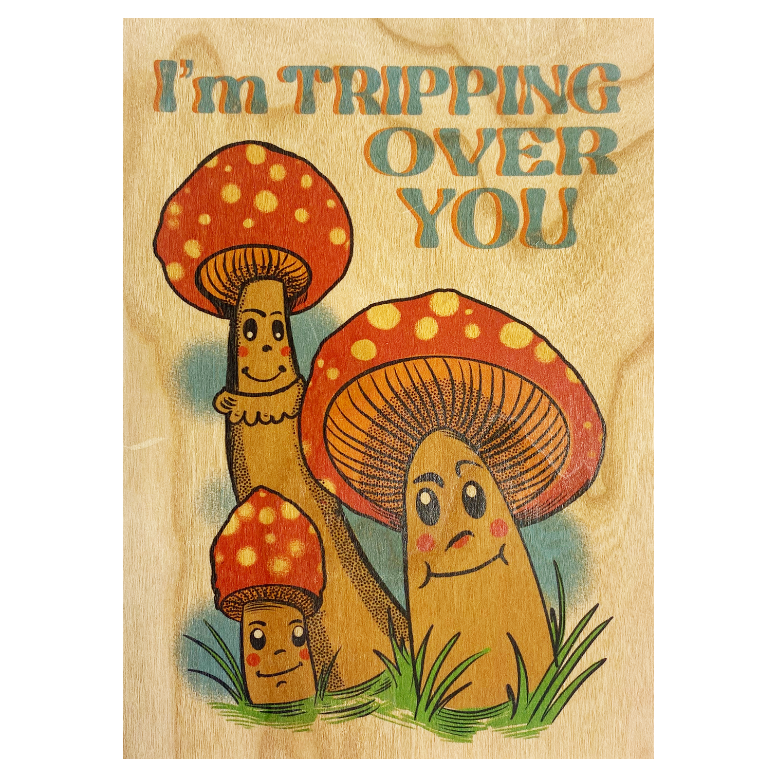Spitfire Girl - Trippin Over You Wood Folding Card
