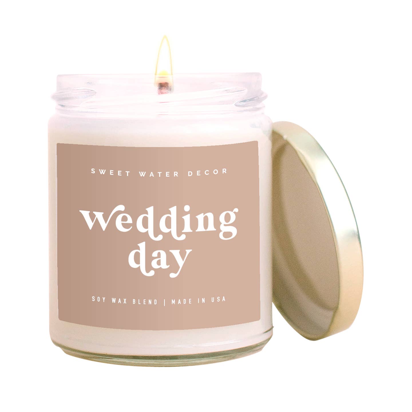 Sweet Water Decor - Wedding Day Soy Candle - Clear Jar - 9 oz