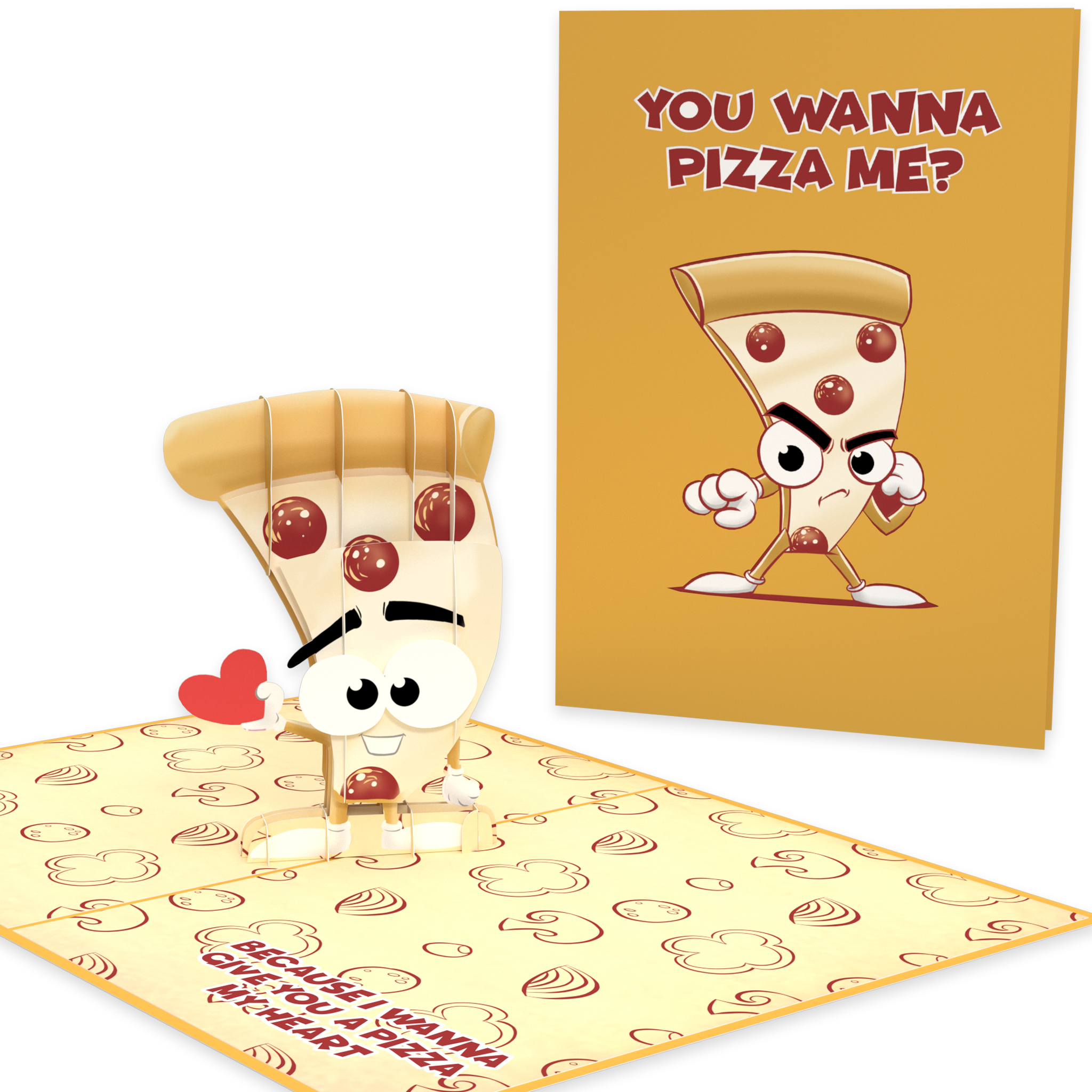 Pizza Lover Funny 3D Greeting Card