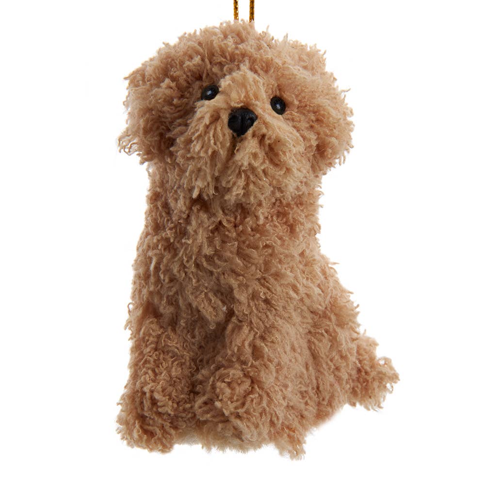 Kurt S. Adler, Inc. - 4X3"FURRY DOODLE DOG ORNAMENT