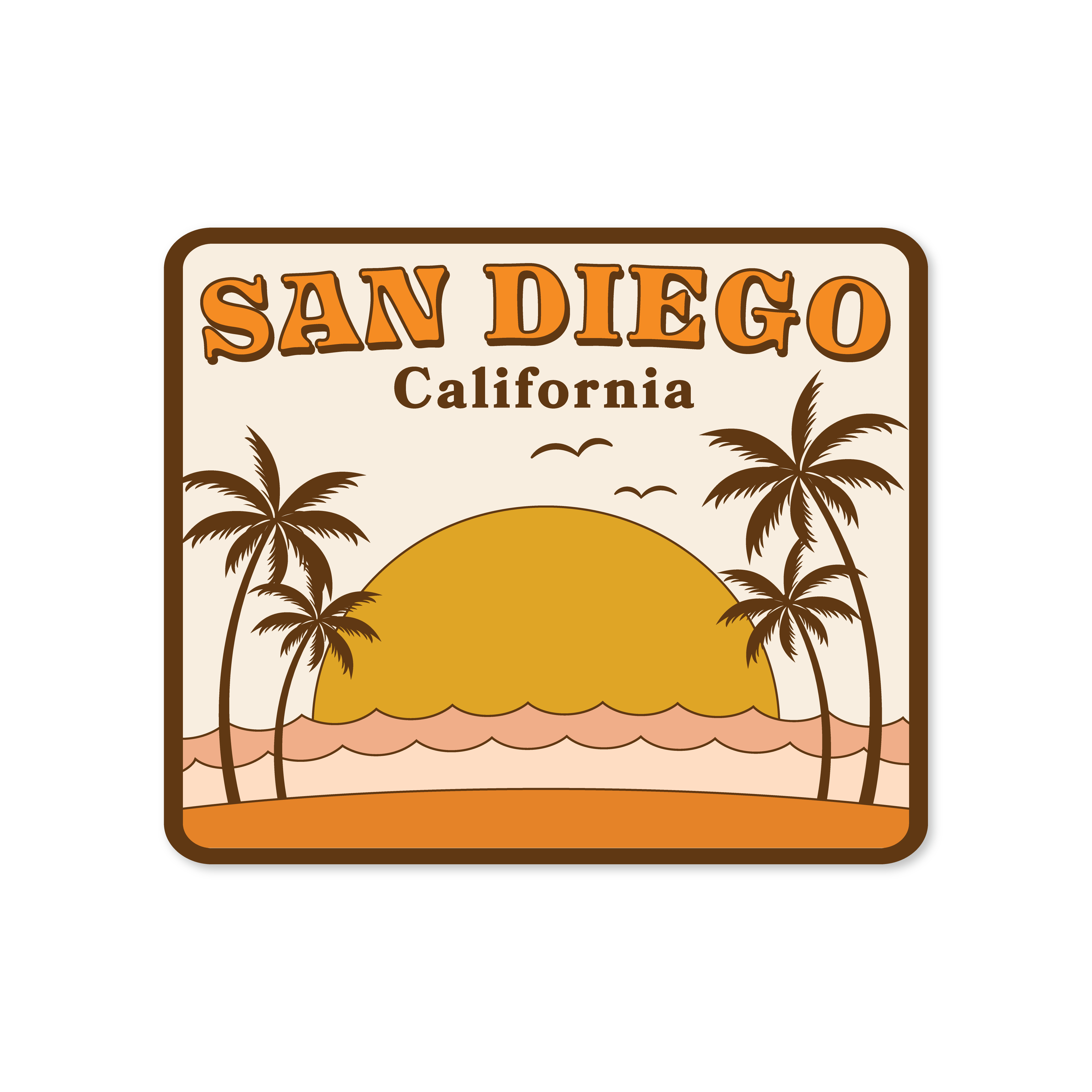 WILD CHILD Brand - San Diego, California Beach Sticker