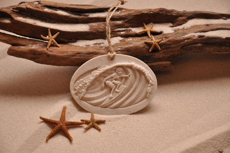 The Sand Store by Creative Artworks, Inc. - Surfer Riding the Waves Sand Ornament