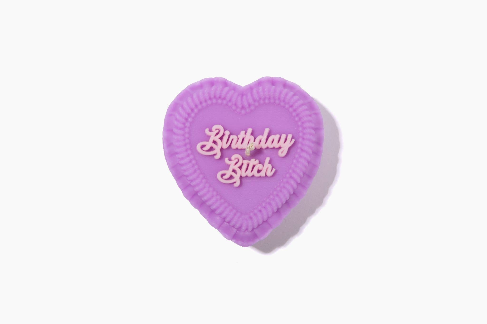 FUN CLUB - Birthday Bitch Heart Candle (birthday gift, funny gift)