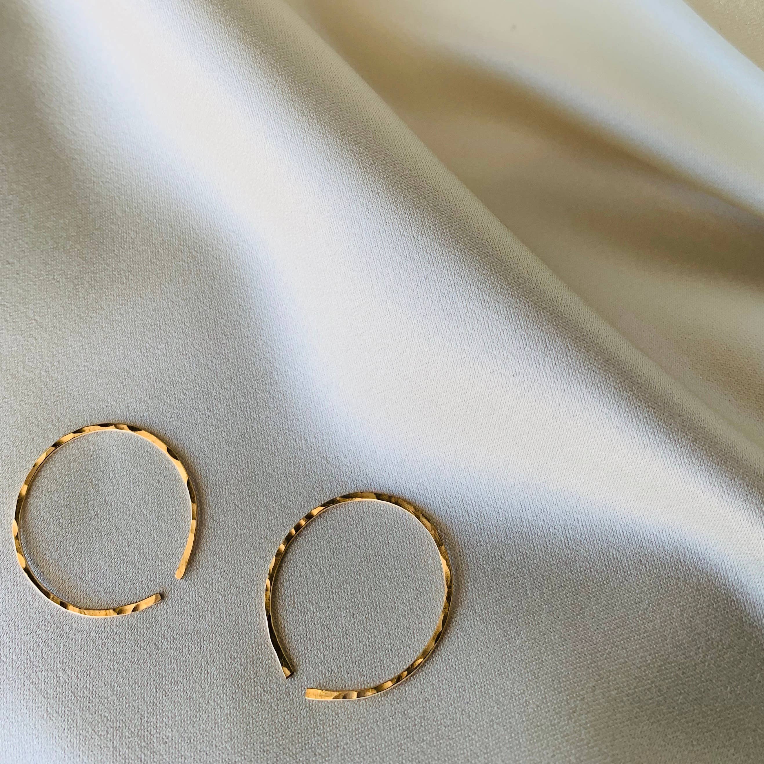 Points Jewelry - Matriarch Collection - Mini Hammered Hoop