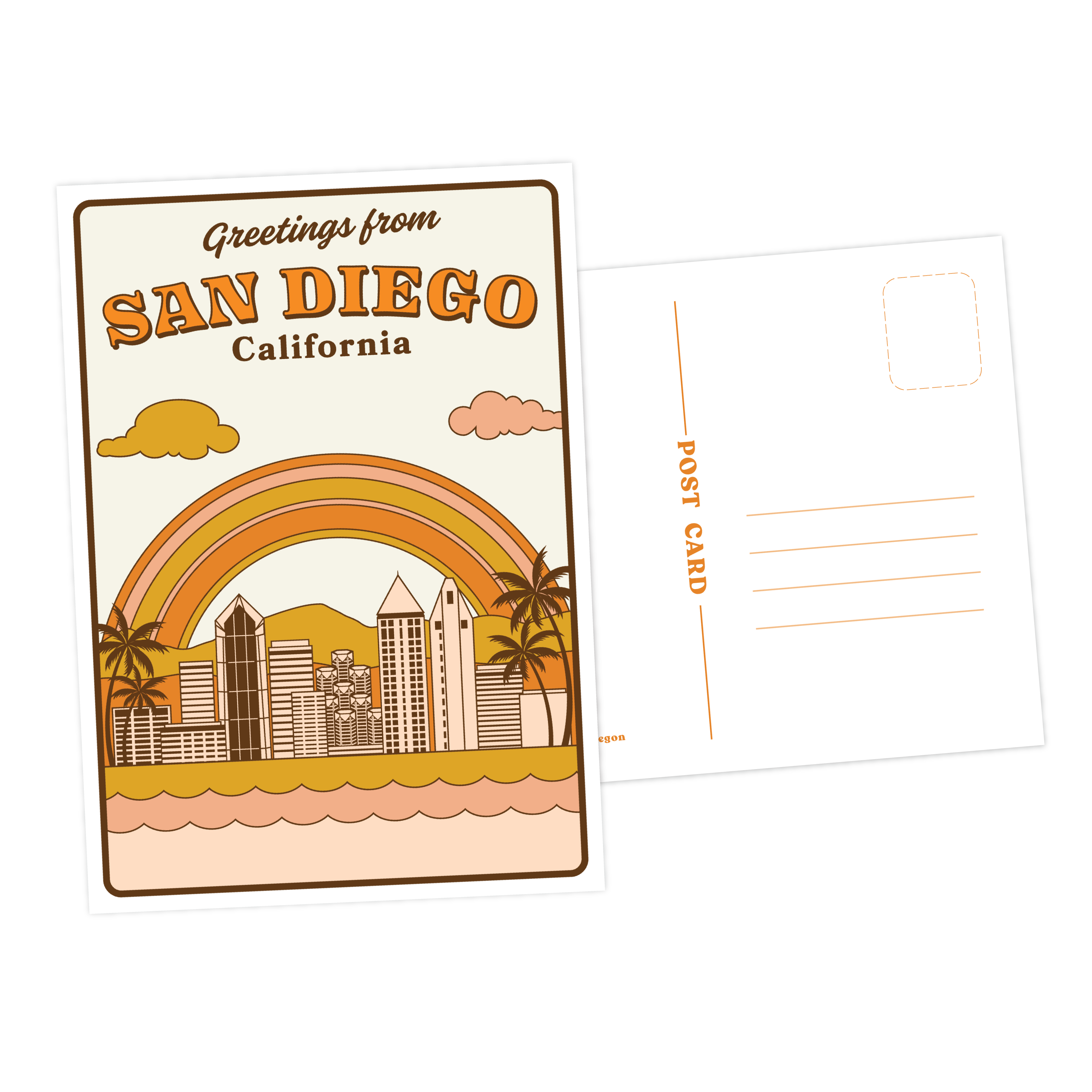 WILD CHILD Brand - Greetings from San Diego, California City Postcard