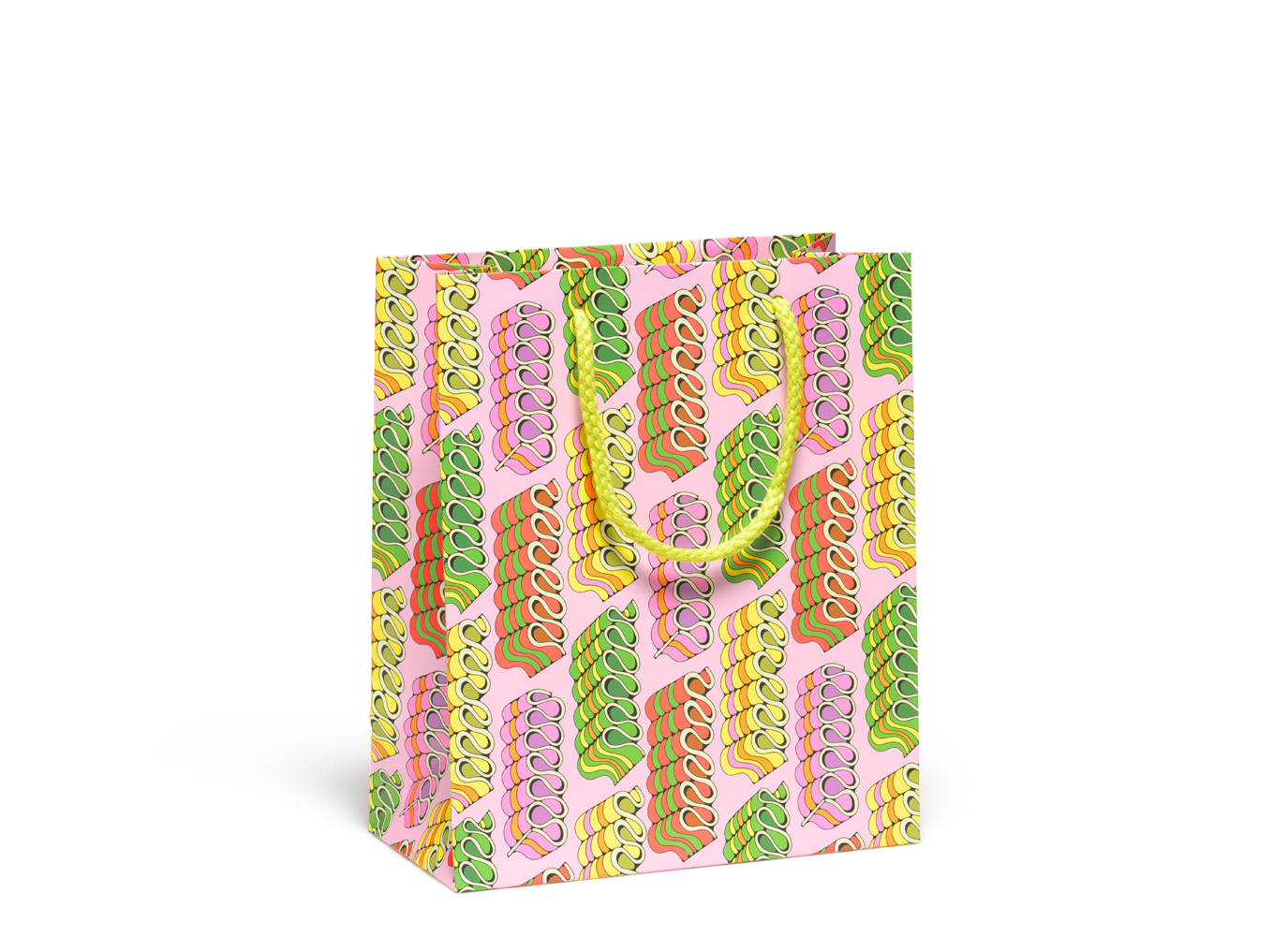 Red Cap Cards - Candy Ribbons holiday gift bag
