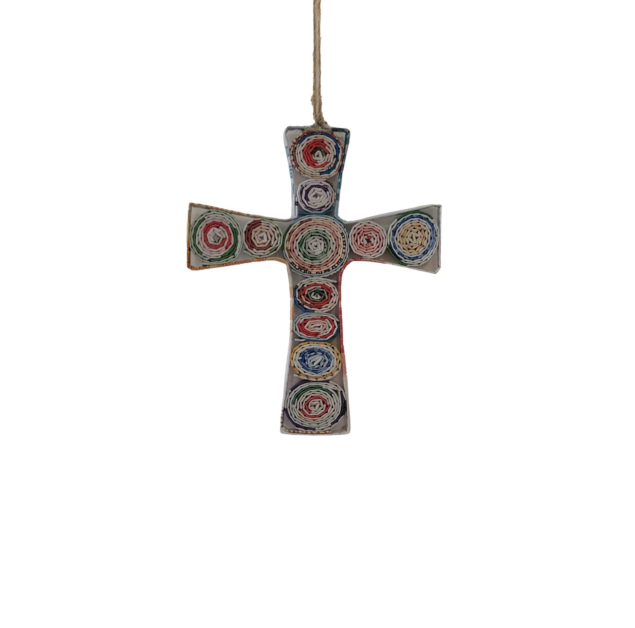 The Upcycled Paper Company - Cross Ornament - Recycled Paper