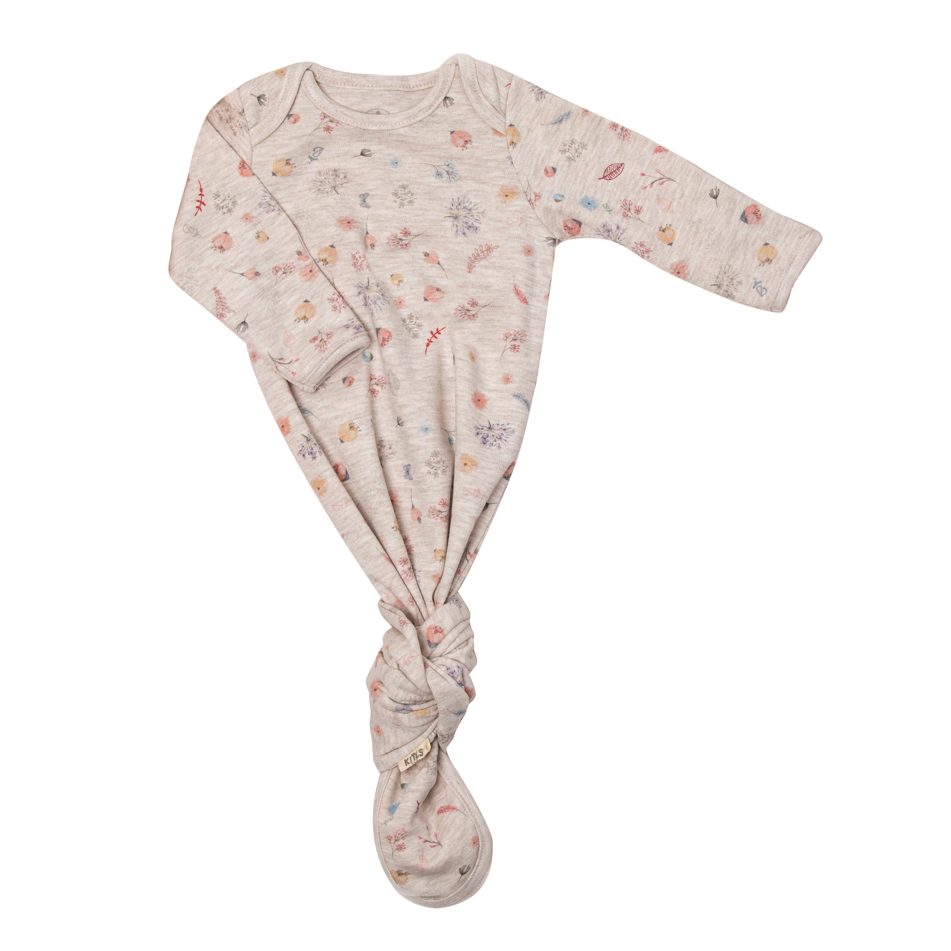 Sleep Gown - Nature Themed Beige: One Size (0-12 Months)