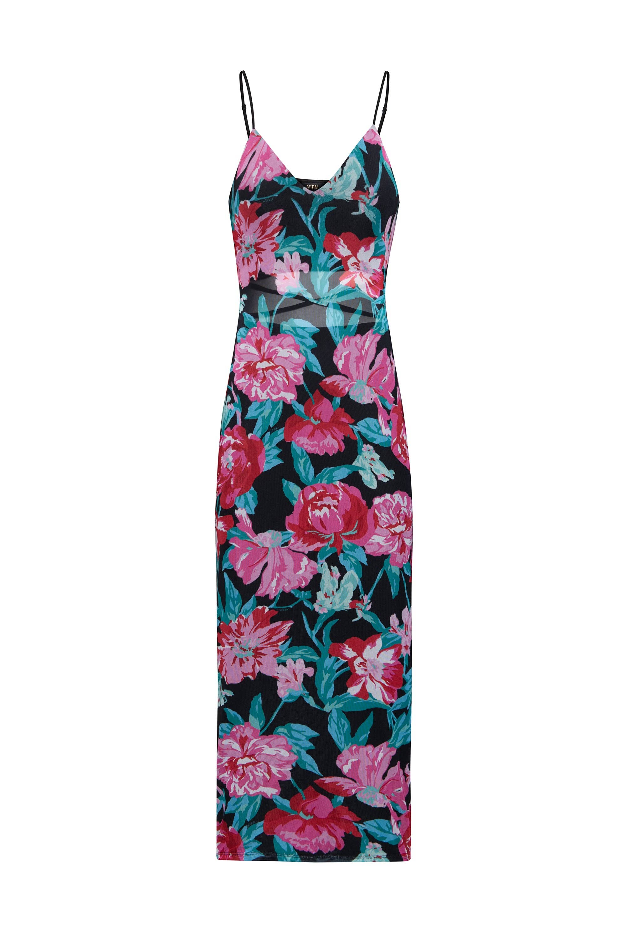 AFRM - Roze Mesh Dress - Vintage Summer Floral