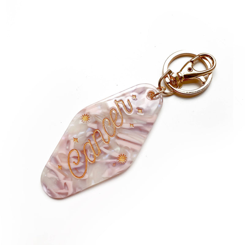 Have A Nice Day - Cancer Horoscope Motel Keychain
