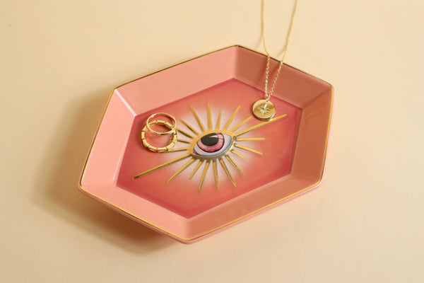 Black and Jane - Ceramic Evil Eye Decorative Jewelry Trinket Dish