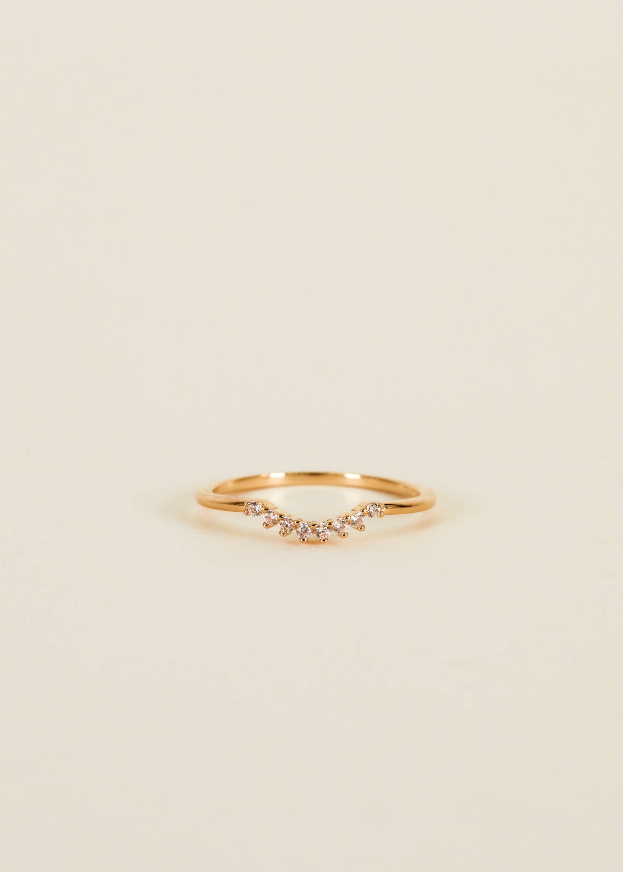 JaxKelly - Ring - Arched Crown - Champagne