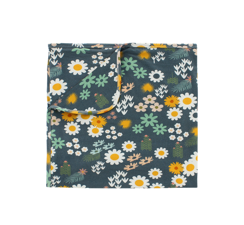 Emerson and Friends - Blue Daisy Bamboo Baby Blanket Baby Gift
