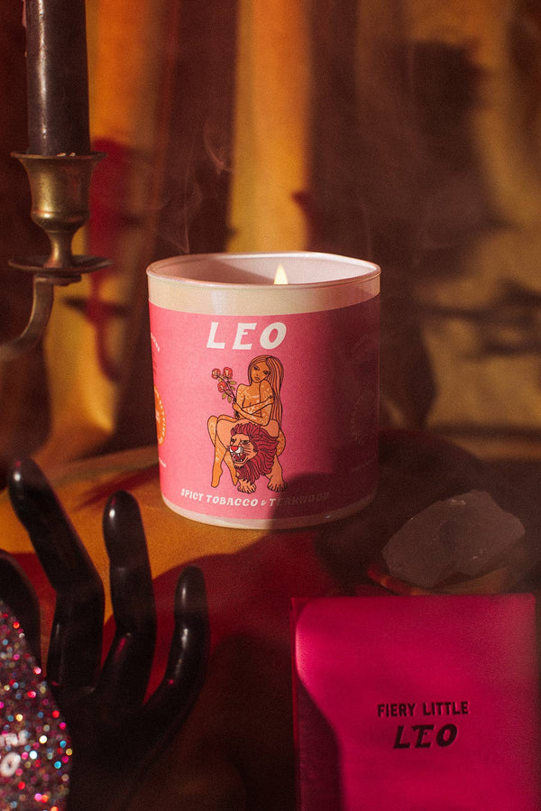 Golden Gems - Fiery Little Leo - Candle