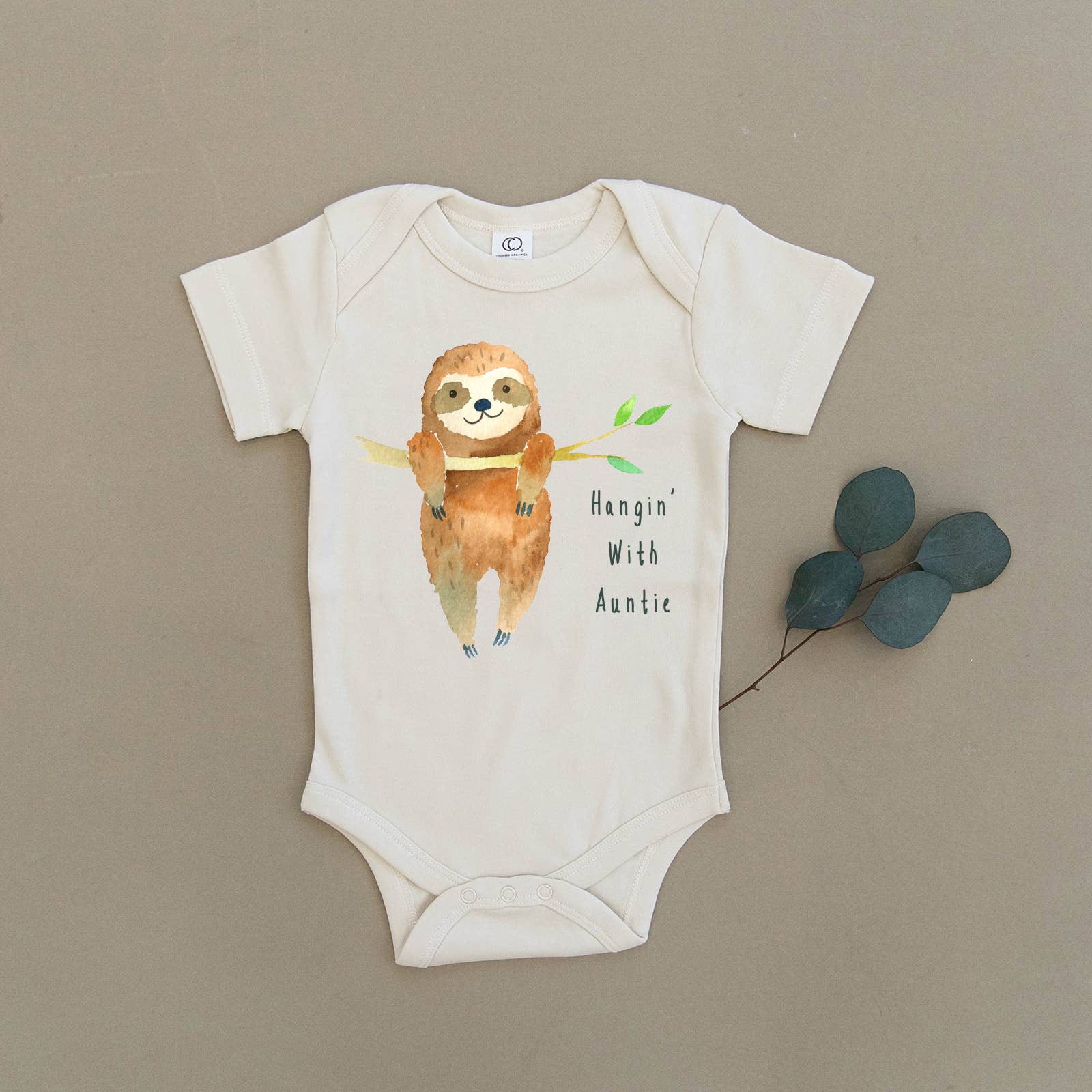 Sloth Organic Baby Onesie & Toddler Tee:
