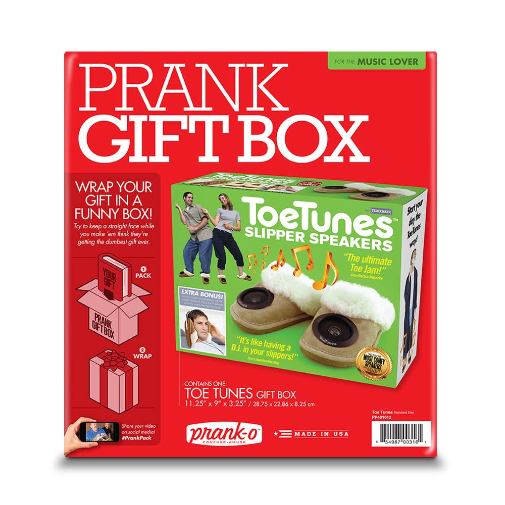 30 Watt - Prank Gift Box Toe Tunes Slippers