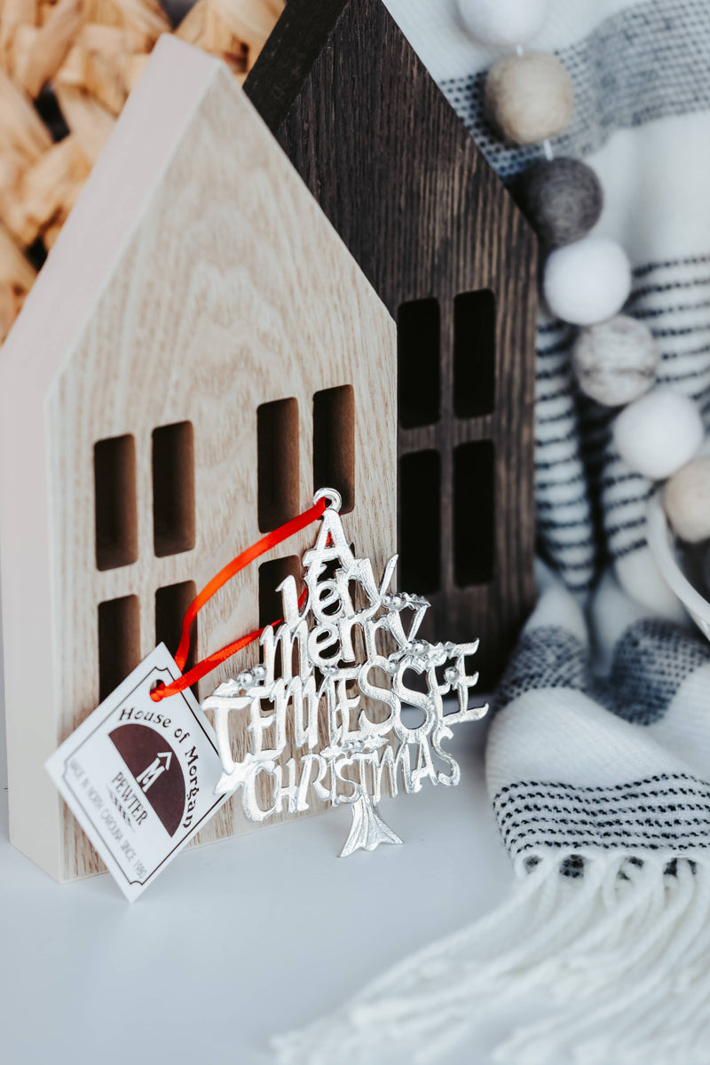 House of Morgan Pewter - Home State Christmas Ornaments - US States and Cities