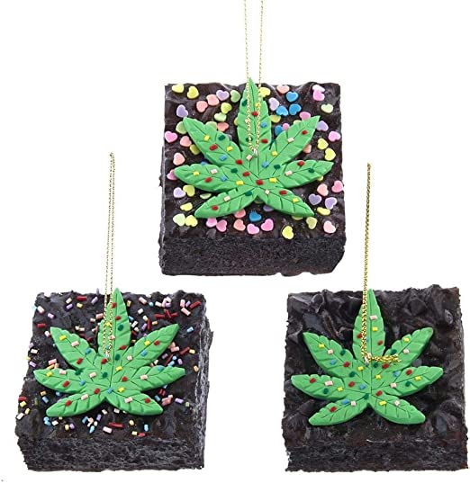 Cannabis Brownie Ornament