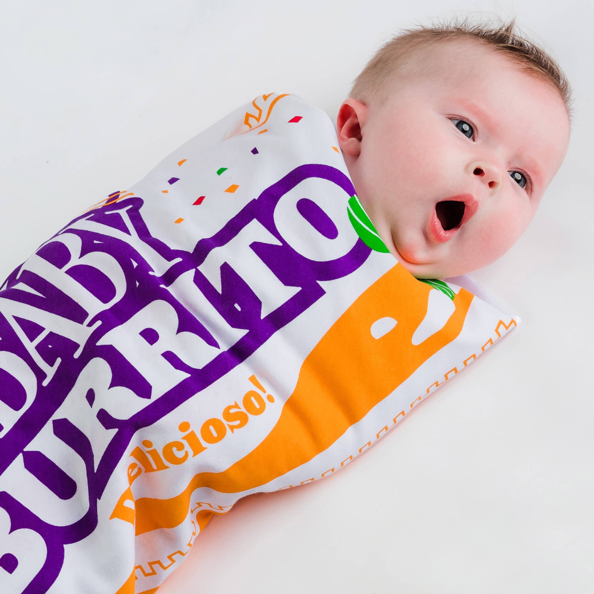 Wry Baby - Fast Food Baby Burrito Swaddling Blanket