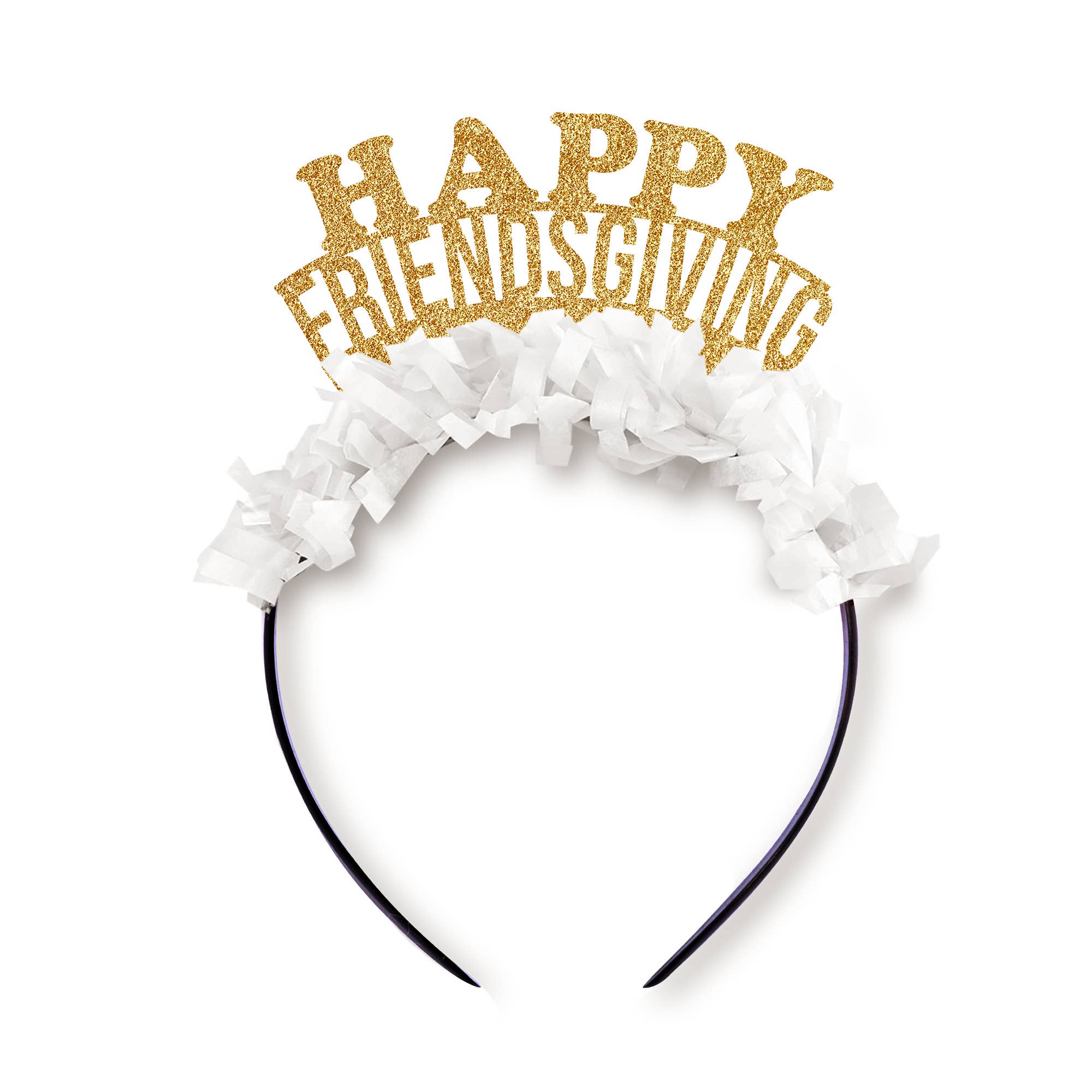 Festive Gal - Happy Friendsgiving Thanksgiving Fall Party Headband Crown