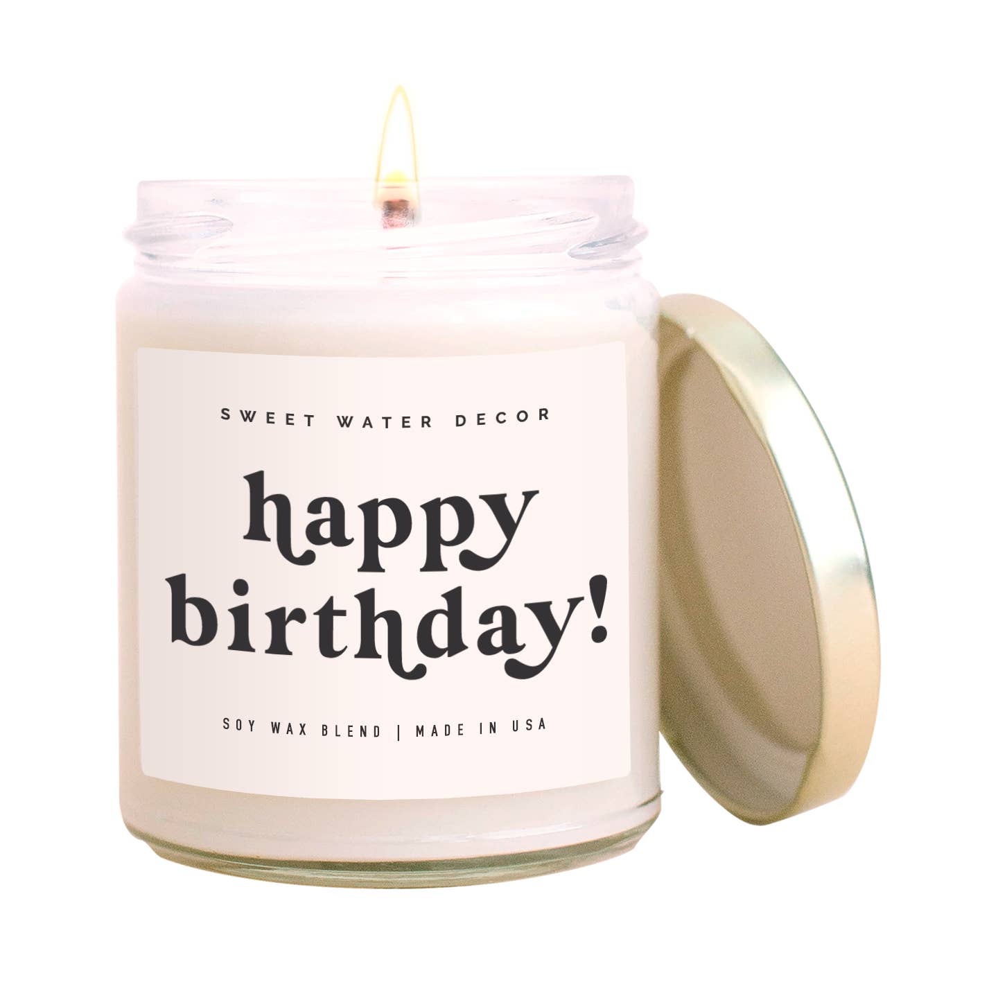 Sweet Water Decor - Happy Birthday 9 oz Soy Candle - Home Decor & Gifts