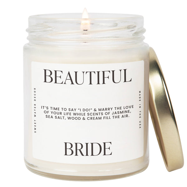 Sweet Water Decor - Beautiful Bride 9 oz Soy Candle - Gifts & Home Decor