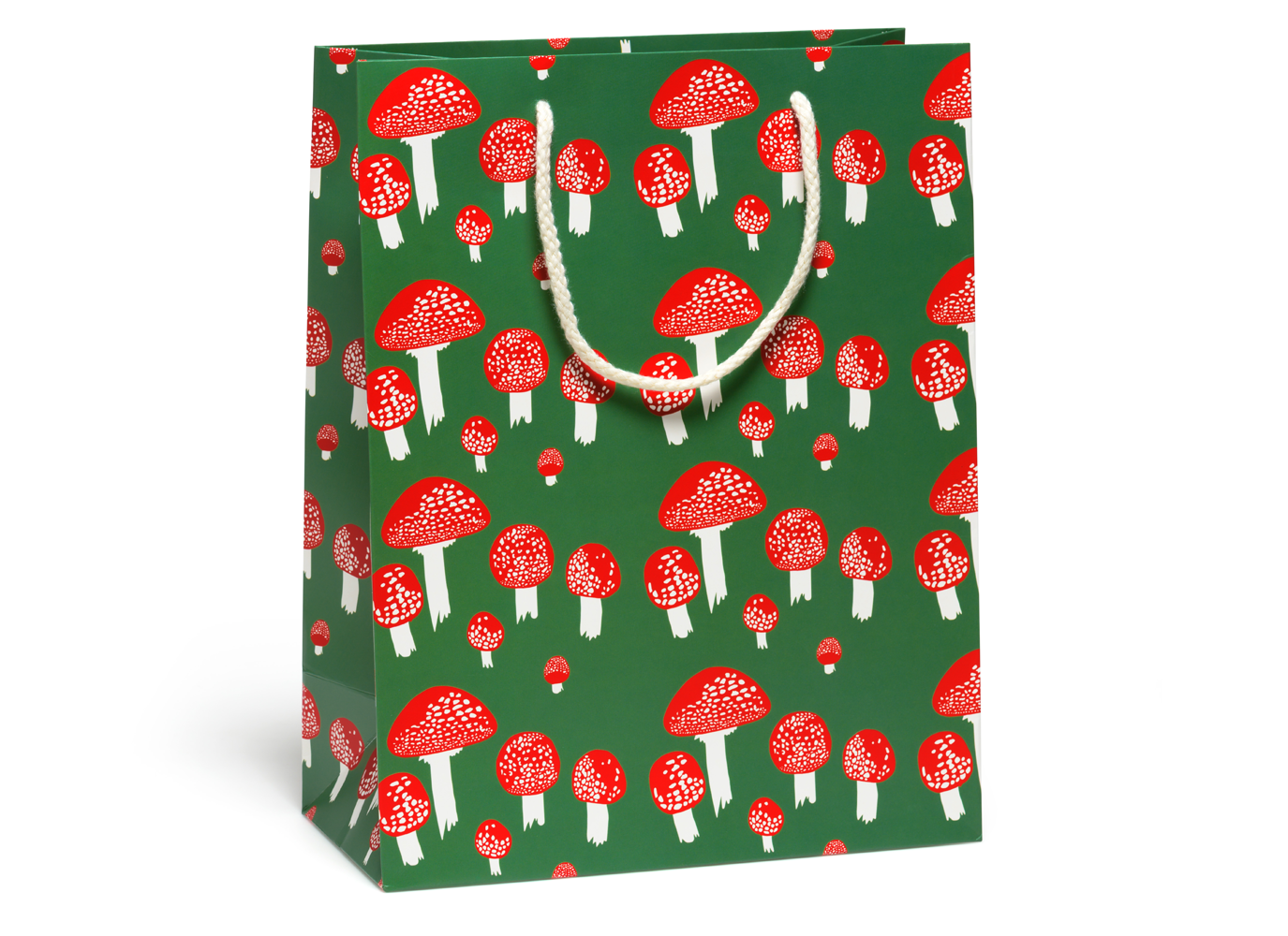 Red Cap Cards - Festive Mushrooms gift bag