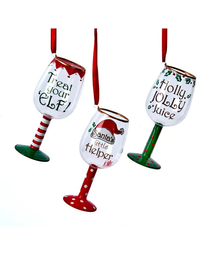 Wine Glass Ornament